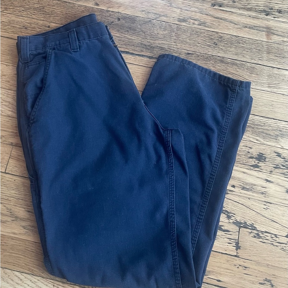 Carhartt Men's Dark Blue Work Pants, 32x32